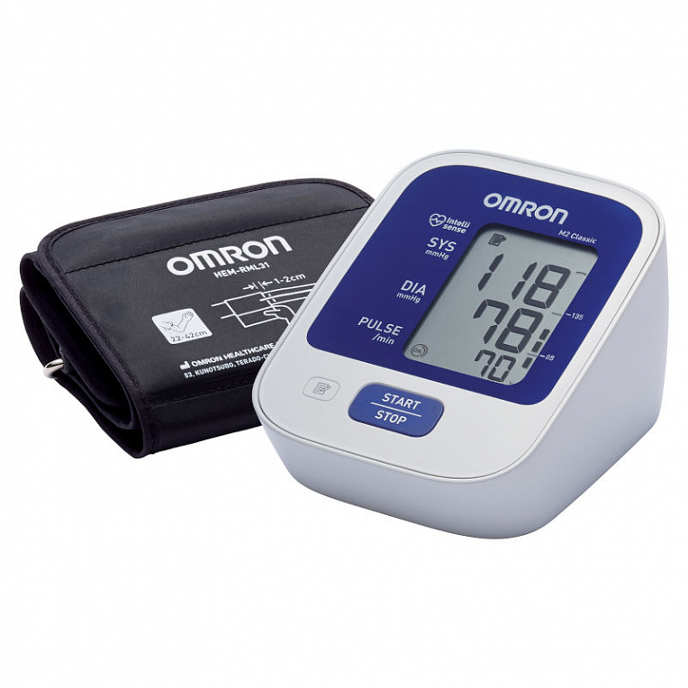 Дополнительное фото Тонометр автоматический «Omron M2 Classic» с адаптером и универсальной манжетой